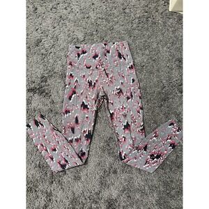 LULULEMON Patterned Fast & Free 7/8 Tight Athletic Leggings w Pockets Sz 4 Gray